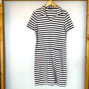 Saint James dress, US 6, Nautical blue & creme stripes, knee length